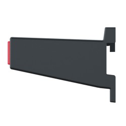 Supporti Ganci per Attrezzi da Garage Officina | 9,8x31x7 cm | Portata 7 Kg | Nero | in Plastica